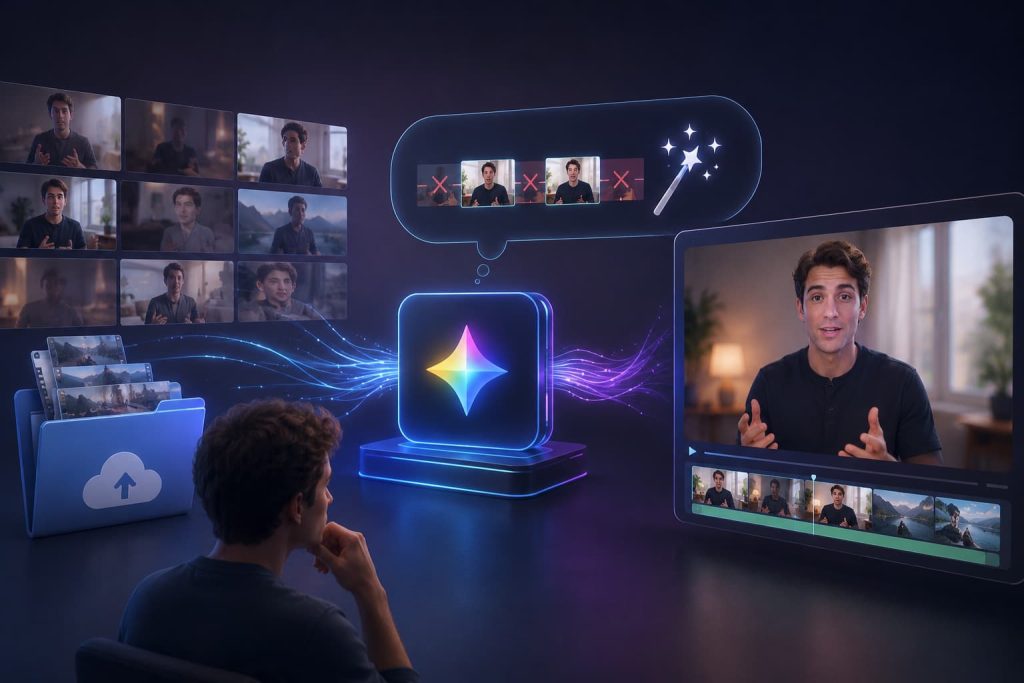 Gemini Omni de Google réalise un montage vidéo assisté par intelligence artificielle