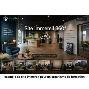 Site immersif organisme de formation
